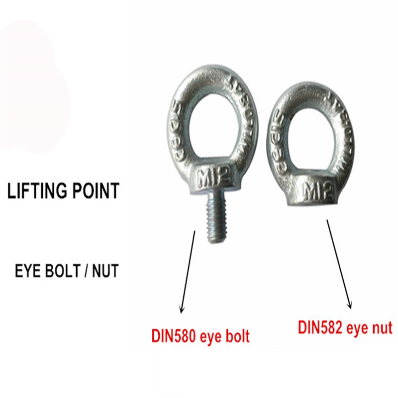 Електрически галв. C15e или C15 Стоманен материал DIN580 Болт за повдигане на очите
